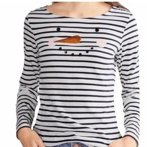 Boden snowman Breton top